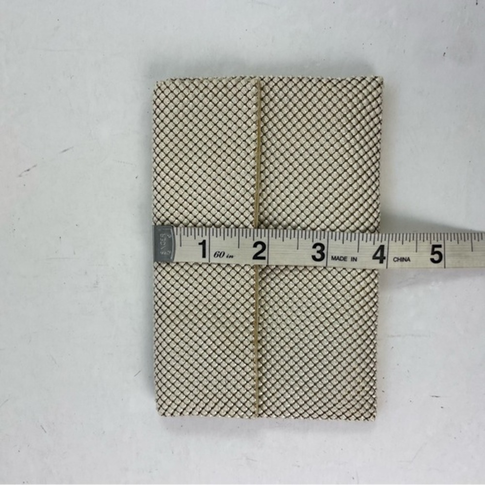Vintage 1930s Whiting Davis White Mesh Clutch Purse Vintage Envelope Style Purse - Picture 16 of 17